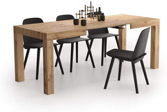 Rustic Oak Extendable Dining Table