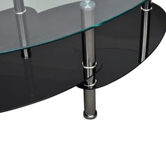3-layer Black Coffee Table