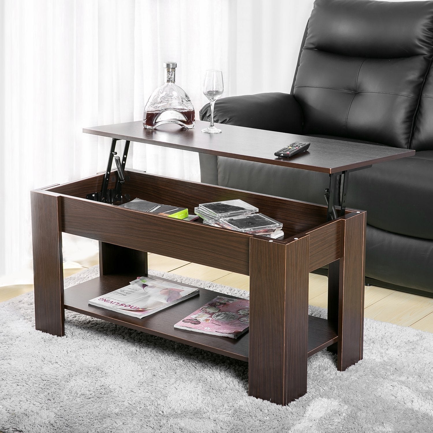 Lift up Coffee Table with Storage