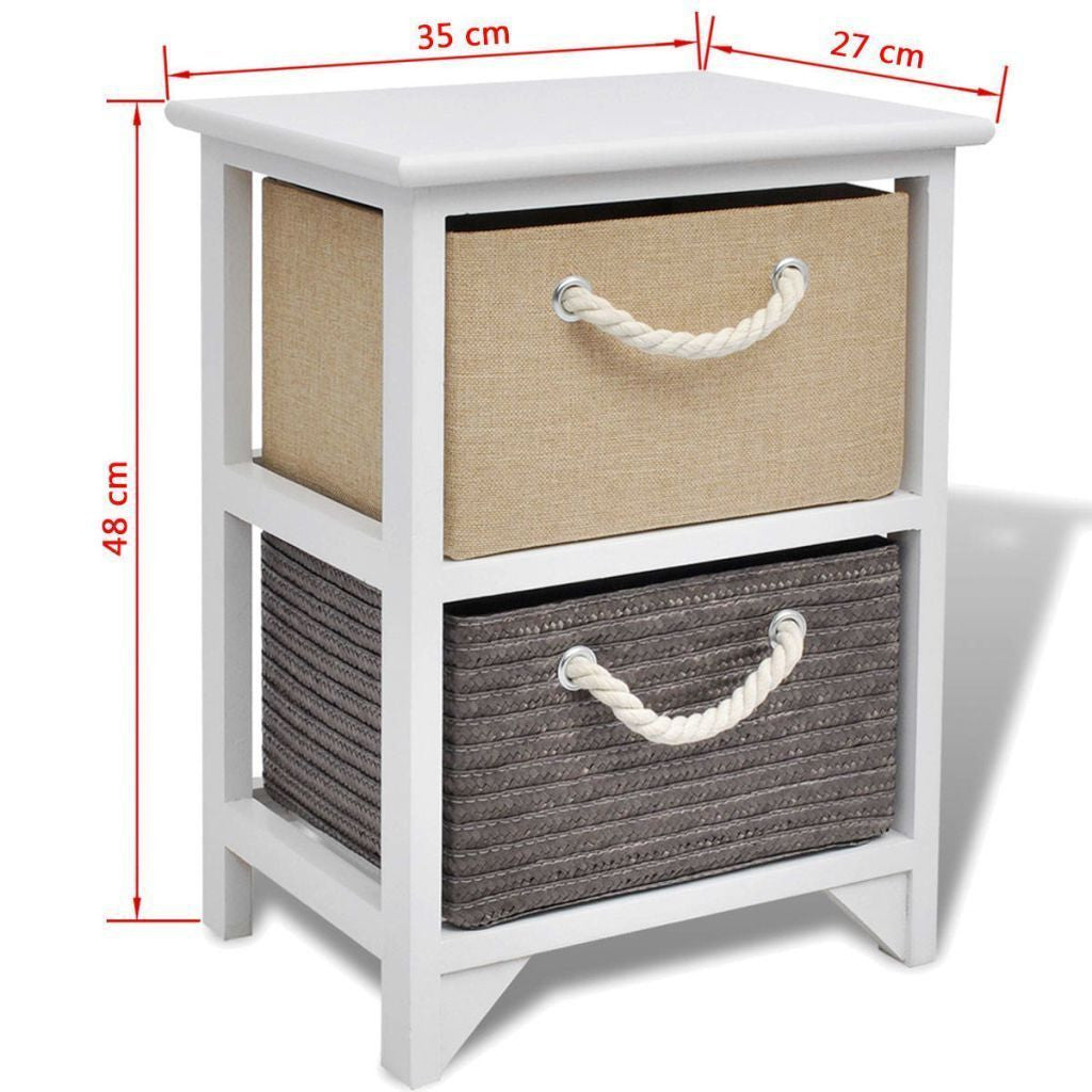 Wooden Bedside Cabinet
