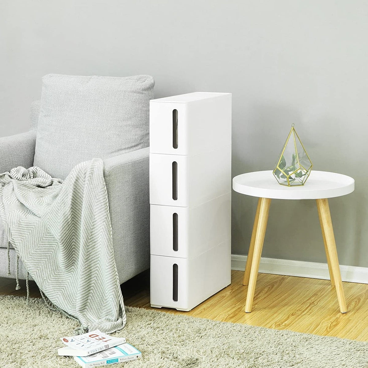 Slim Rolling Storage Cart
