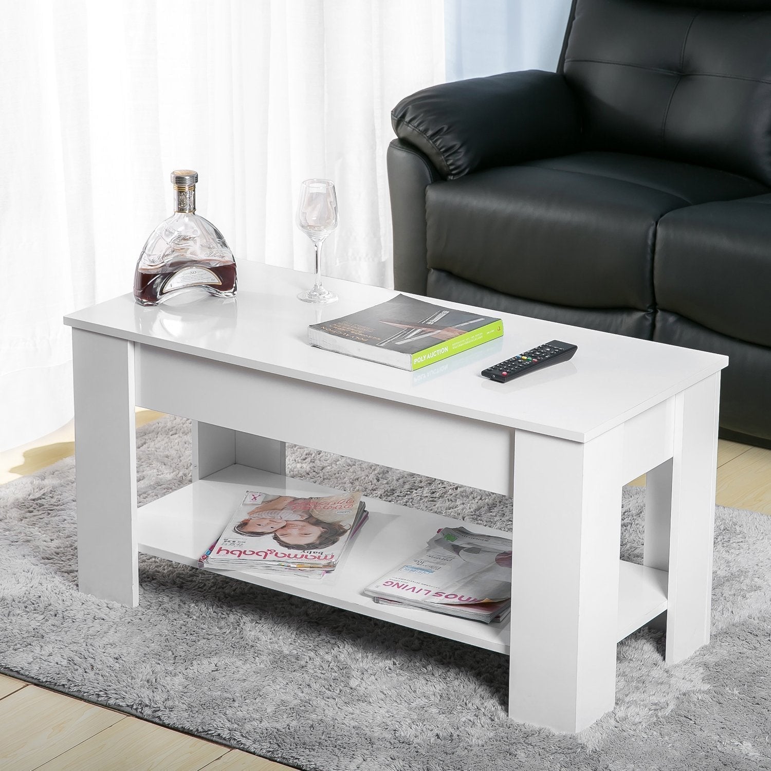 Lift up Coffee Table with Storage