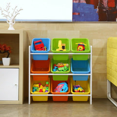 Childrens Playroom Storage Rack & Boxes