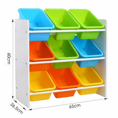 Childrens Playroom Storage Rack & Boxes