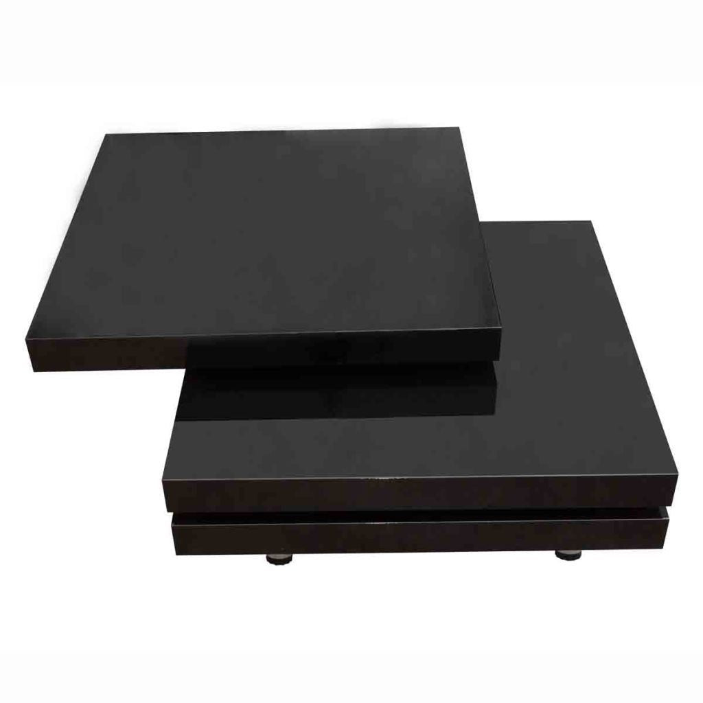 3 Layer Black Coffee Table
