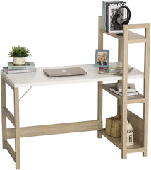 Scandi Computer Desk with shelves
