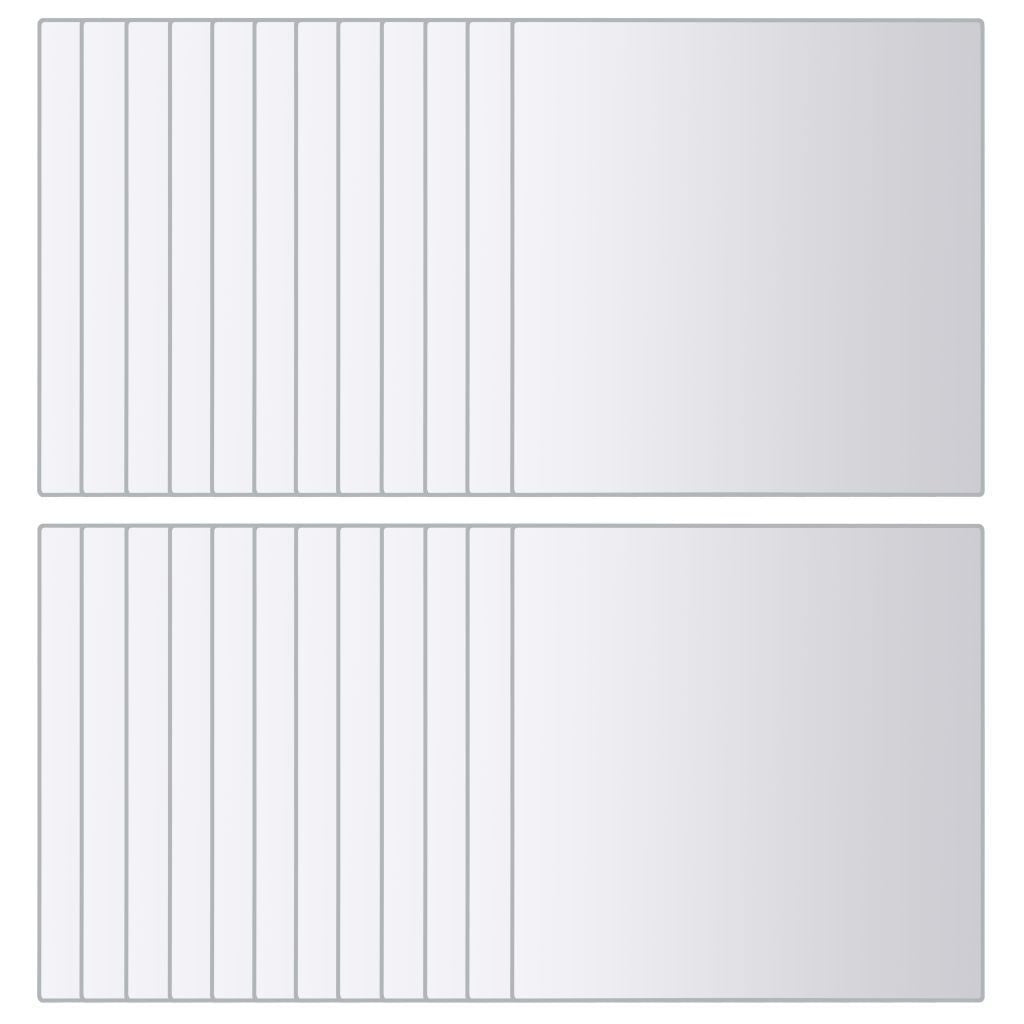 24 x Square Glass Mirror Titles