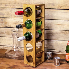 Tall Bamboo Wine Rack