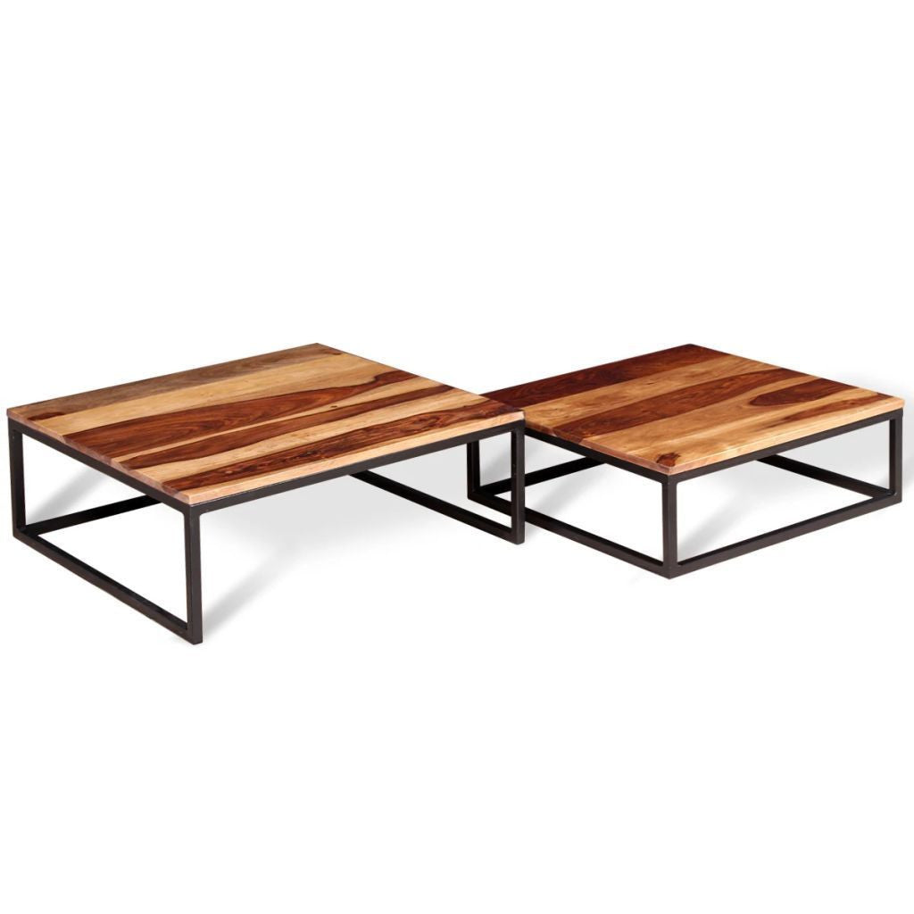 Two Piece Sheesham Nesting Coffee Table