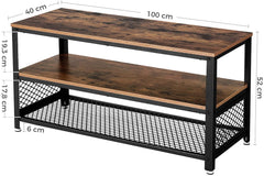 Rustic Mesh TV Unit