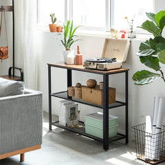 Rustic Mesh Console Table