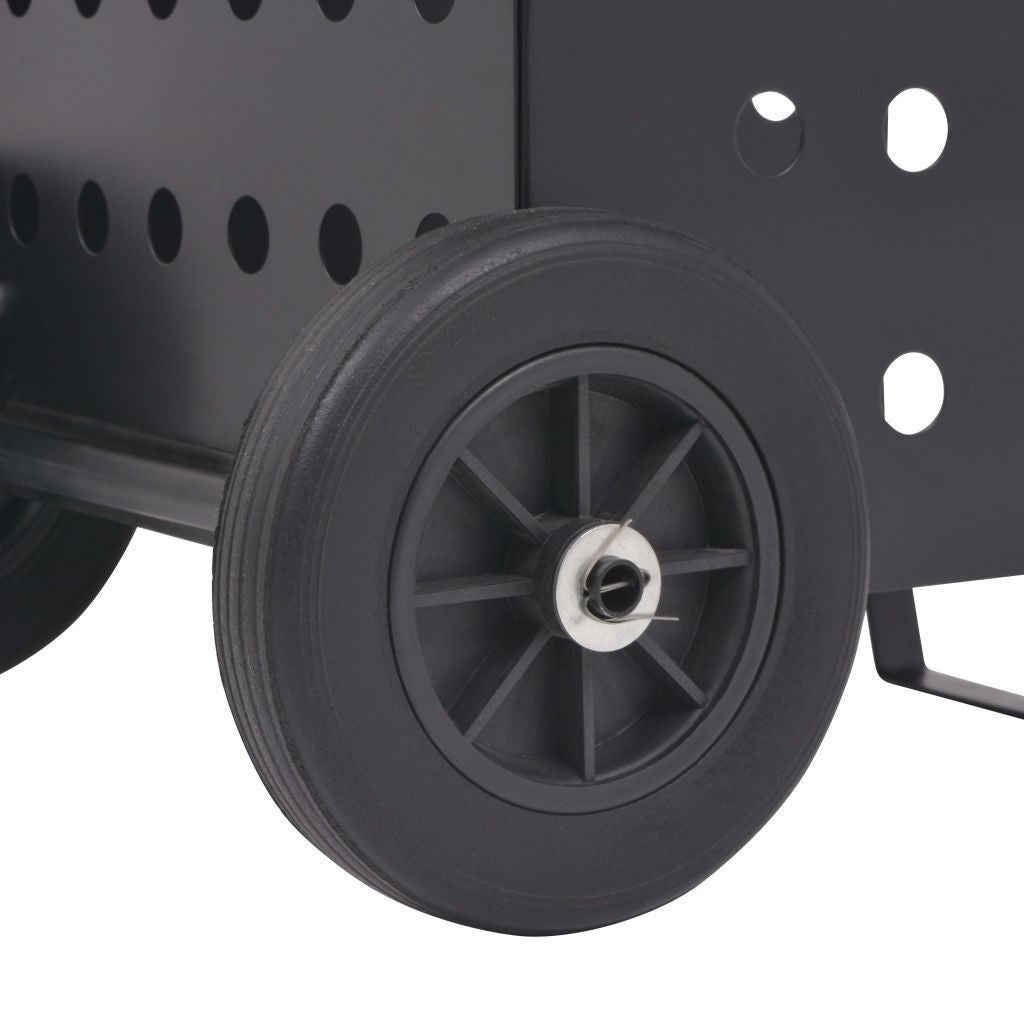 Firewood Cart with Plastic Wheels - 36x42x105 cm