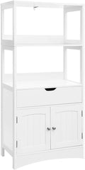 Large White Bathroom Storage Cabinet