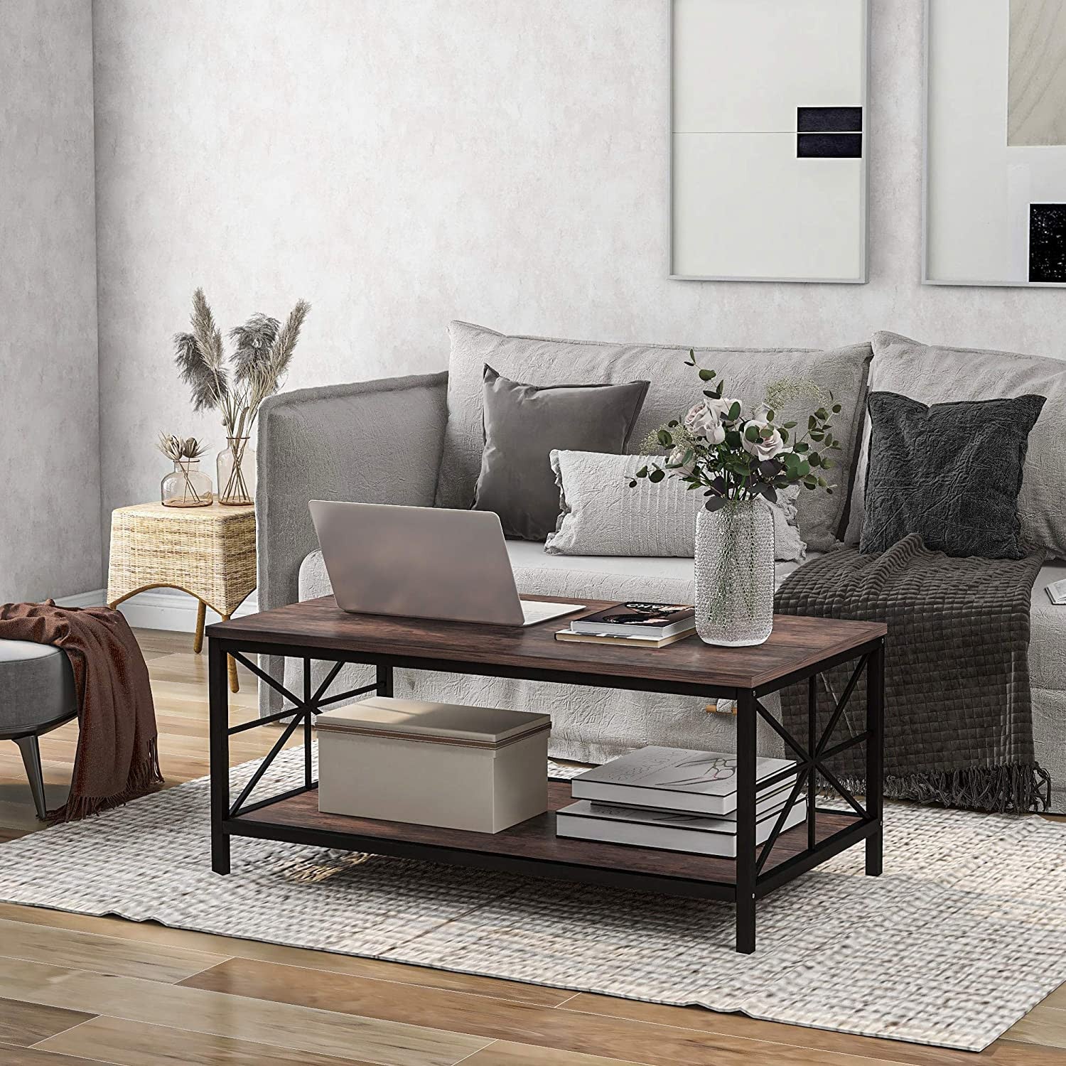 Black Industrial Coffee Table