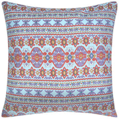 2 Pillow Aztec Printed Canvas Covers 80 x 80 cm