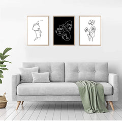 5 Pack Large Line Art Posters