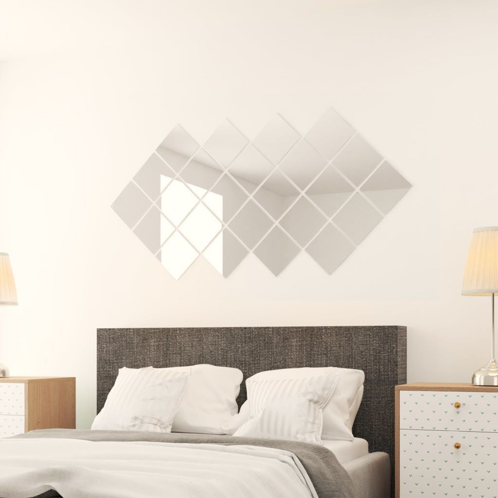 24 x Square Glass Mirror Titles