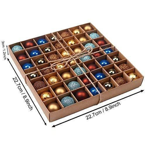 Luxury 49pc Gold & Blue Bauble Set