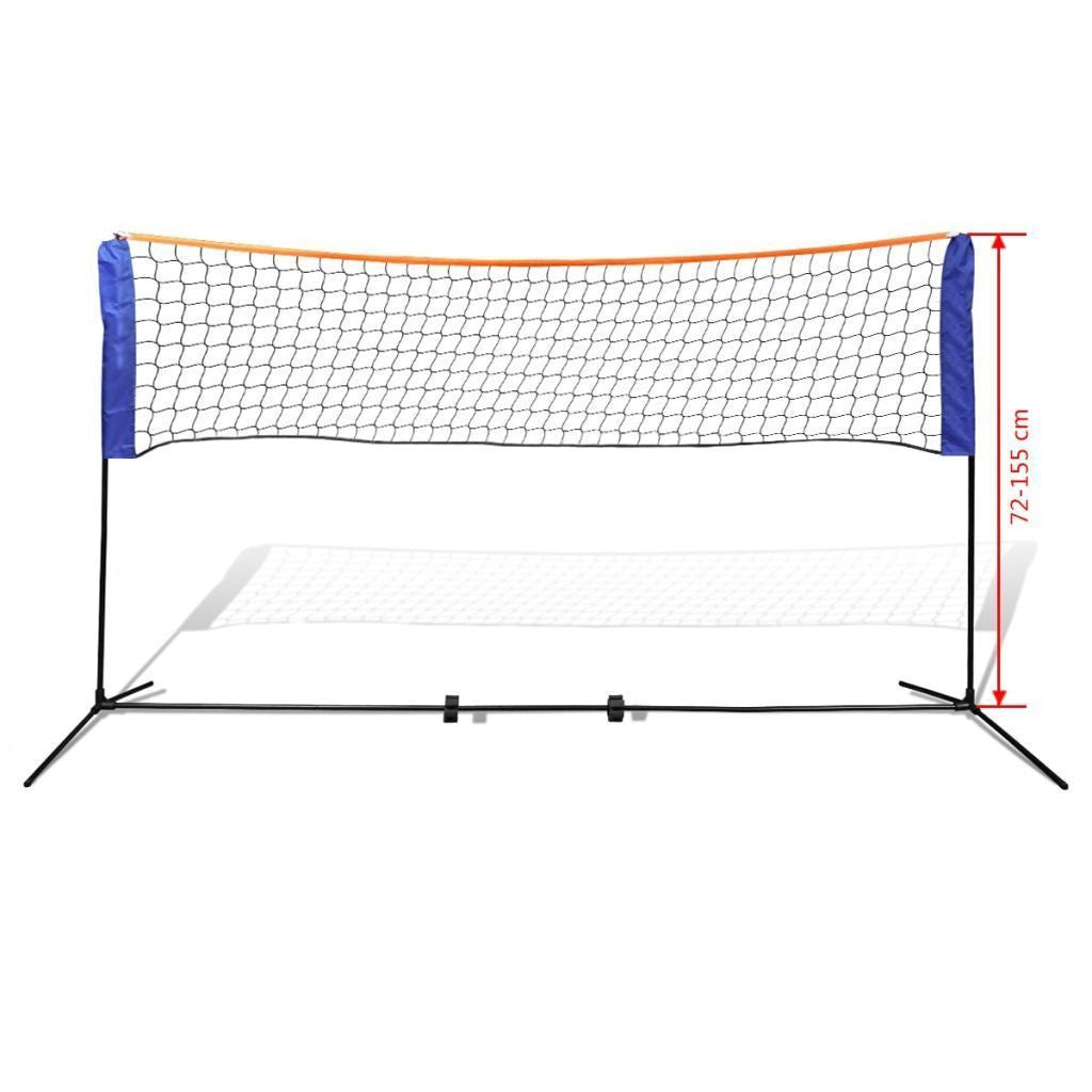 Badminton Net Set with Shuttlecocks - 300x155 cm
