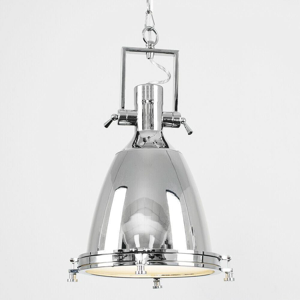 Hanging Industrial Chrome Light