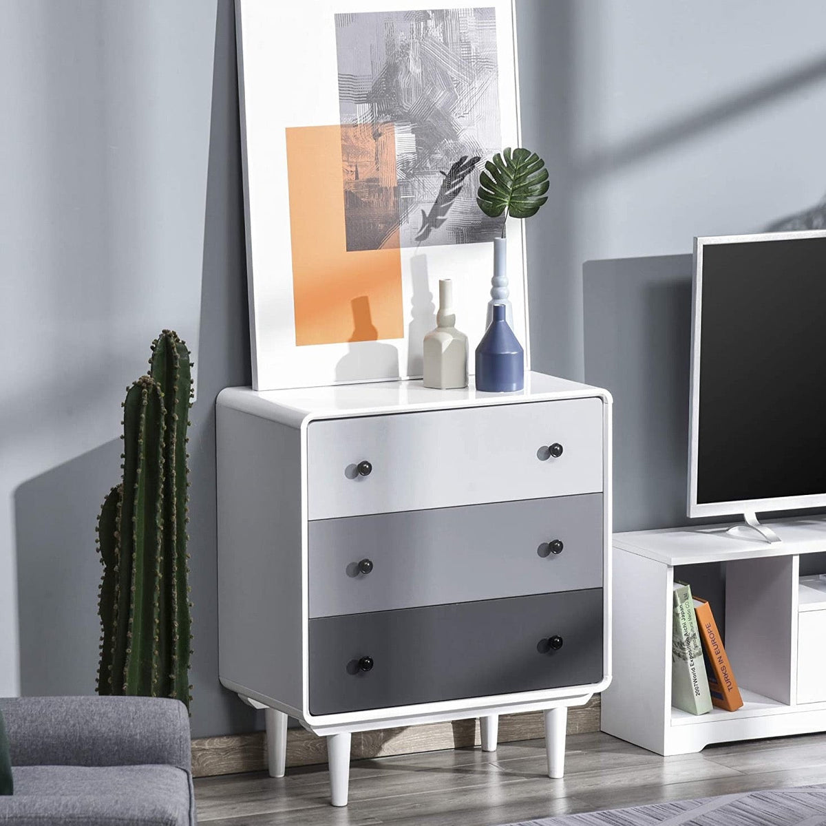 Hamilton Grey Tone Drawers