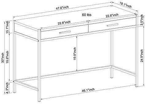 Retro Slim Writing Desk