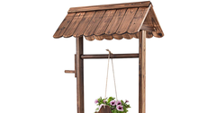 Garden Wishing Well & Flower Pot