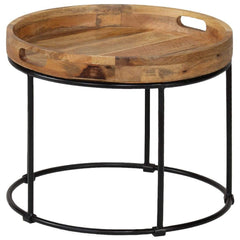 Mange Wood & Steel Coffee Table