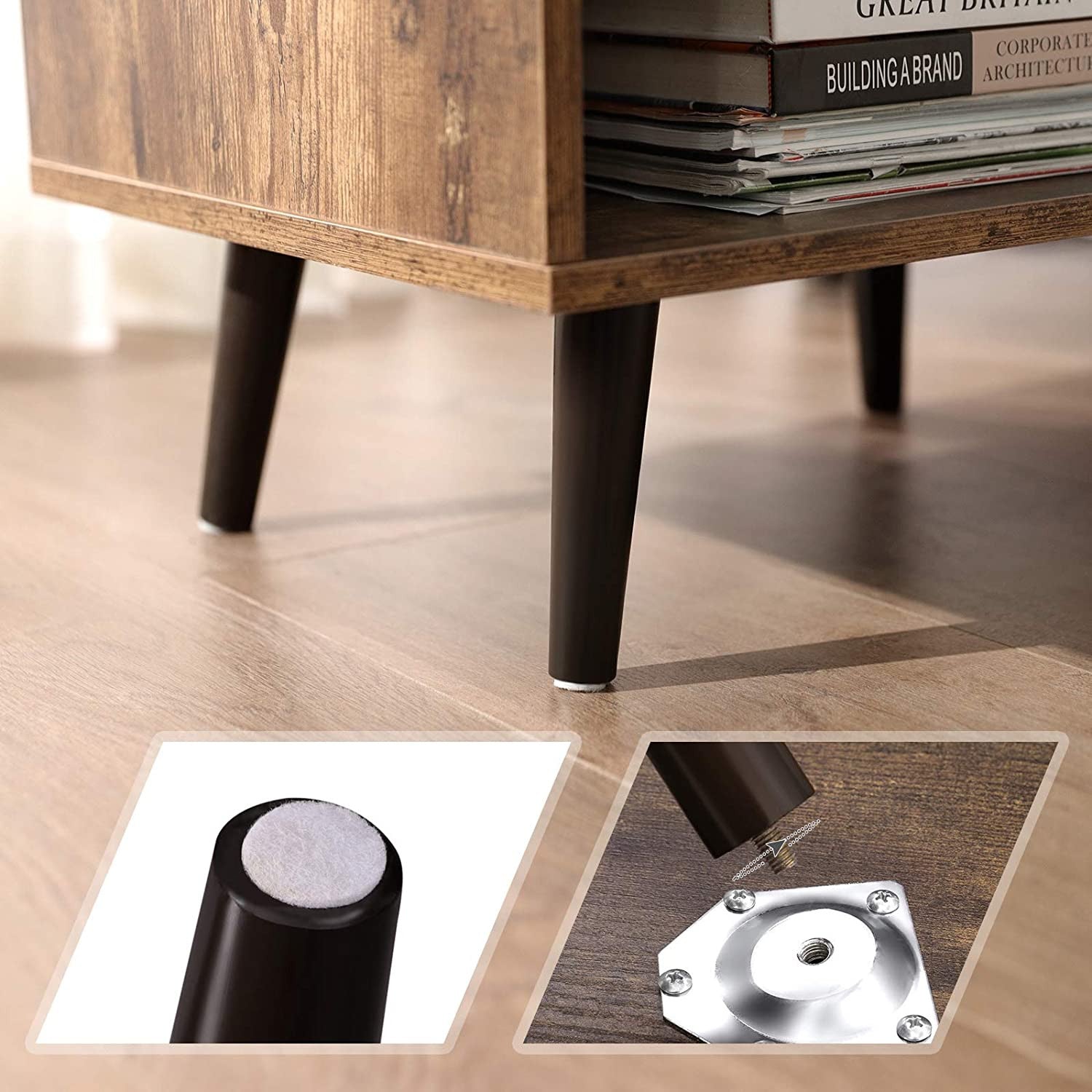Rustic Industrial Bedside Table