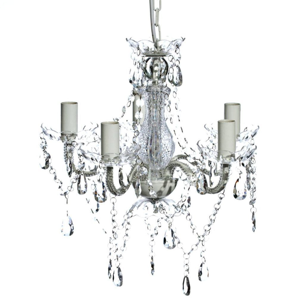 5 Bulb Transparent Crystal Light
