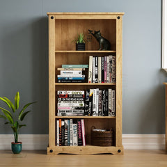 Solid Pine Wood Bookcase