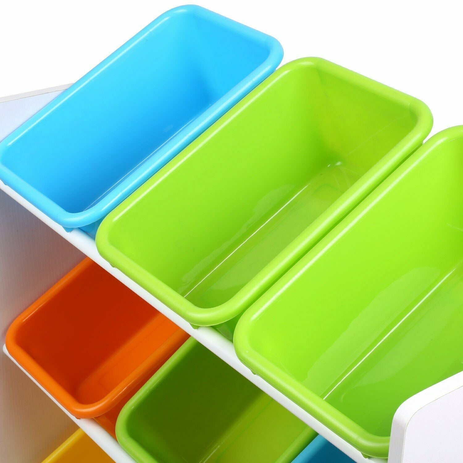 Childrens Playroom Storage Rack & Boxes