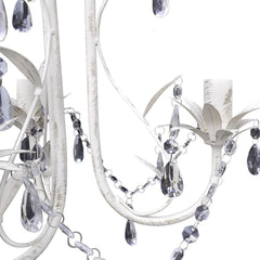 White Crystal Pendant Ceiling Lamp Chandelier