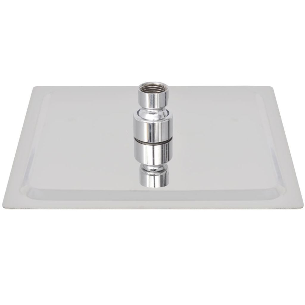 Stainless Steel Square Rain Shower Head - 20x20 cm
