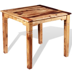 Solid Sheesham Wood Dining Table - 82 x 80 x 76 cm