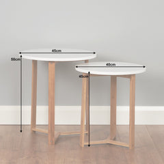 White Nest of Round Tables