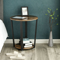 Rustic Brown Industrial Table