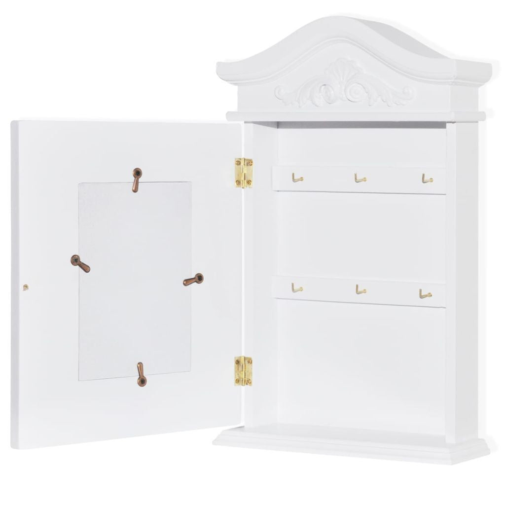 White Key Cabinet with Photo Frame