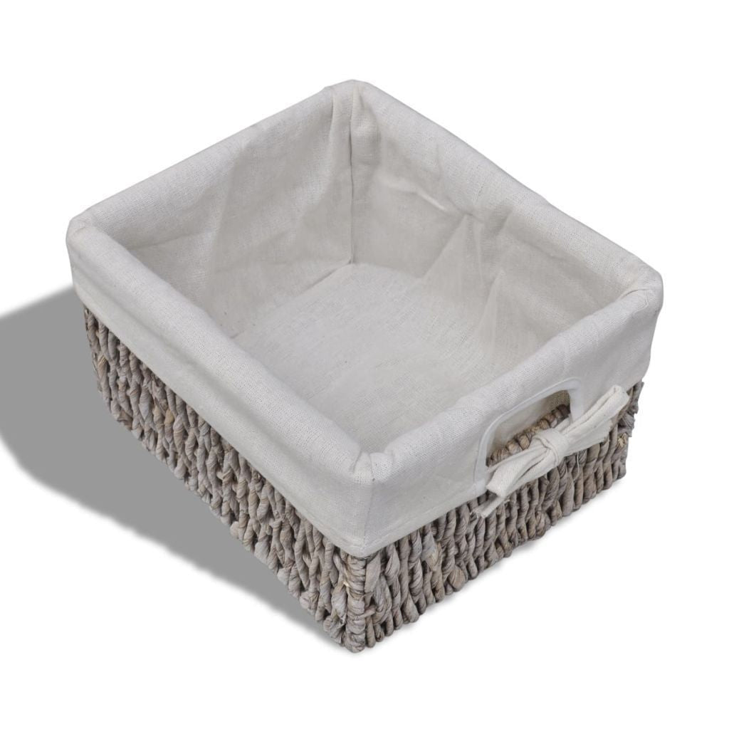 Brown Wooden Cabinet - 3 Left Weaving Baskets