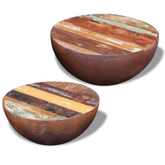 Two Piece Bowl Shaped Coffee Table Set