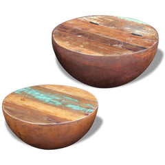 Two Piece Bowl Shaped Coffee Table Set