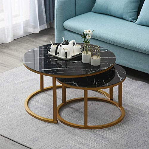 Black Marble Table Nest