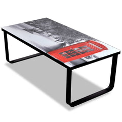 London Inspired Glass Coffee Table