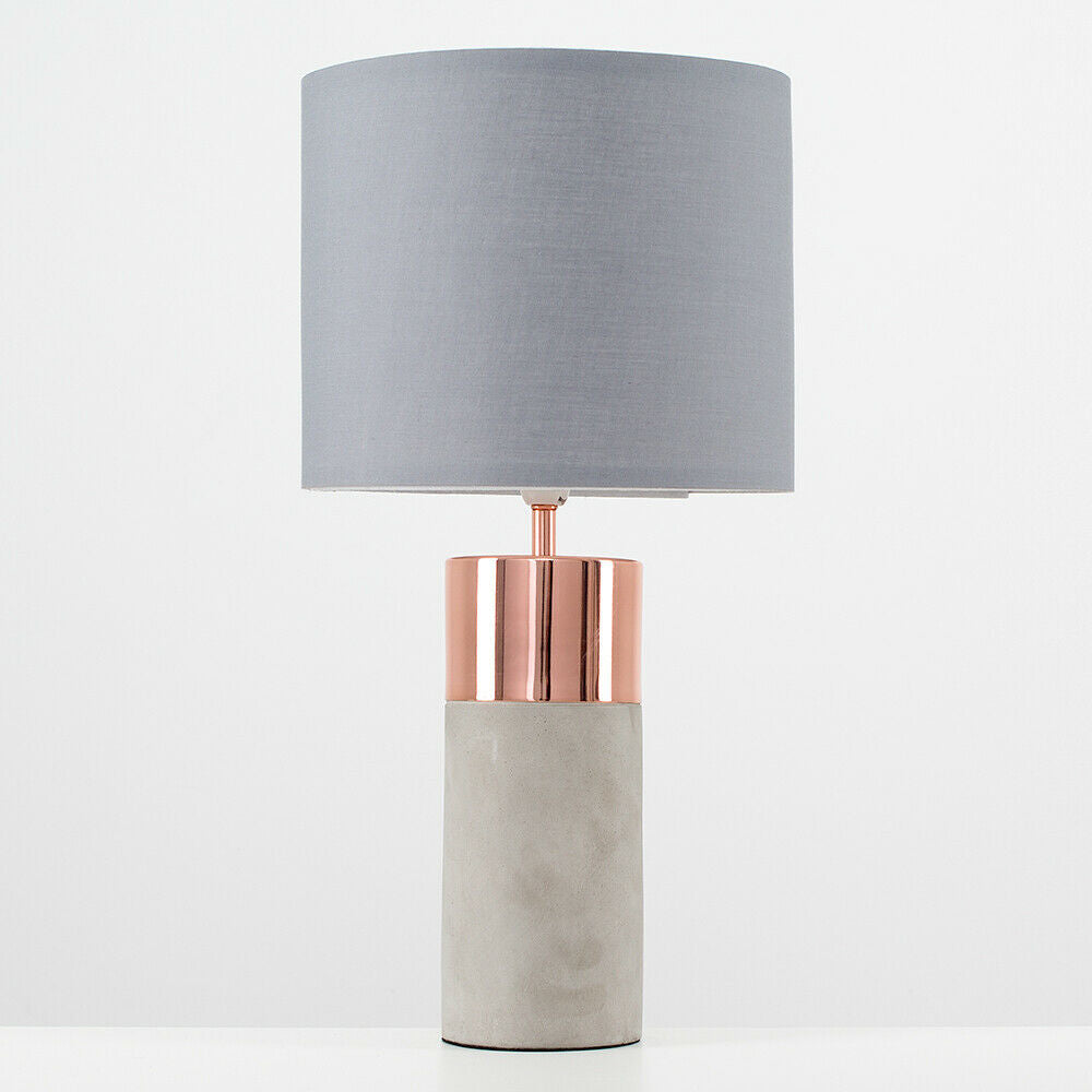 Concrete & Copper Lamp