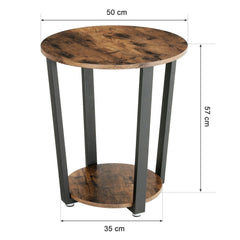 Rustic Brown Industrial Table