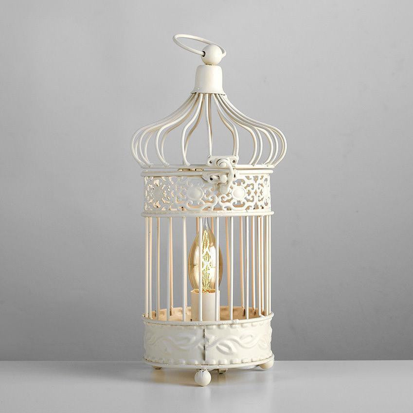 Vintage Birdcage Table Lamp
