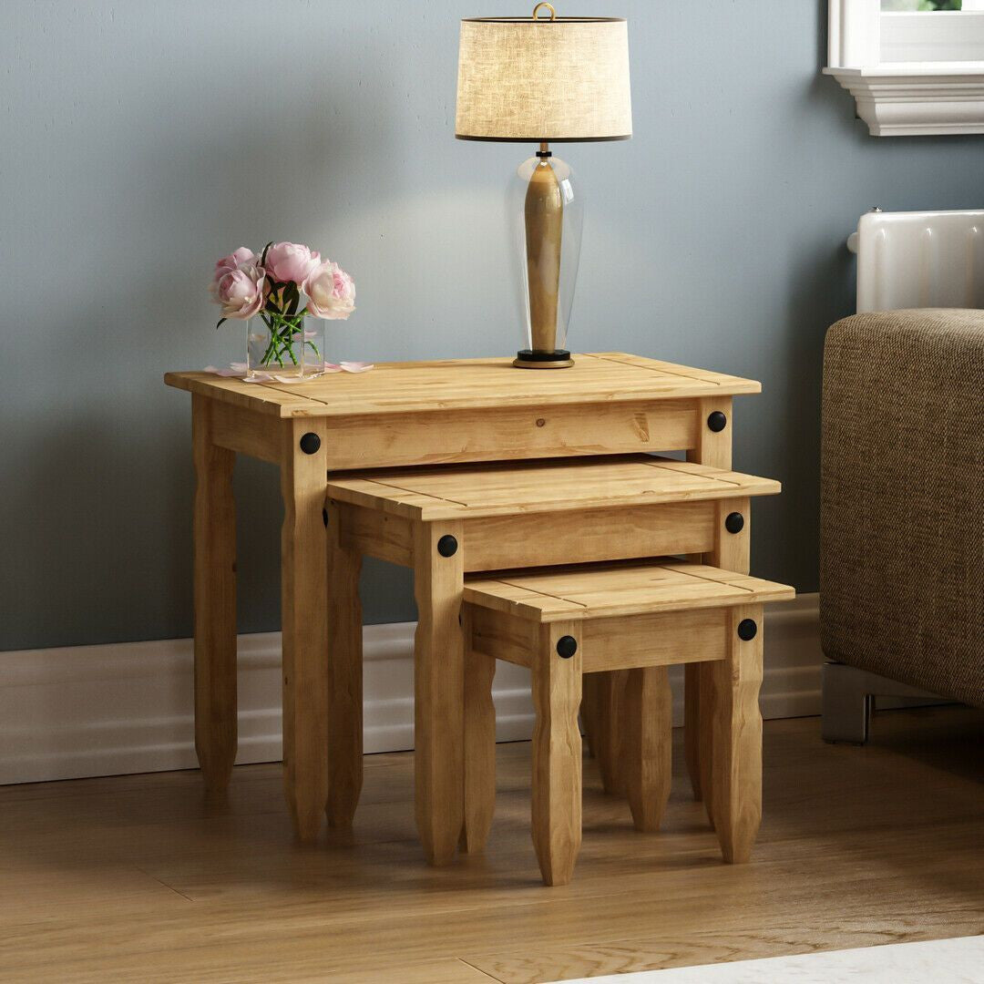 Solid Pine Coffee Tables Nest