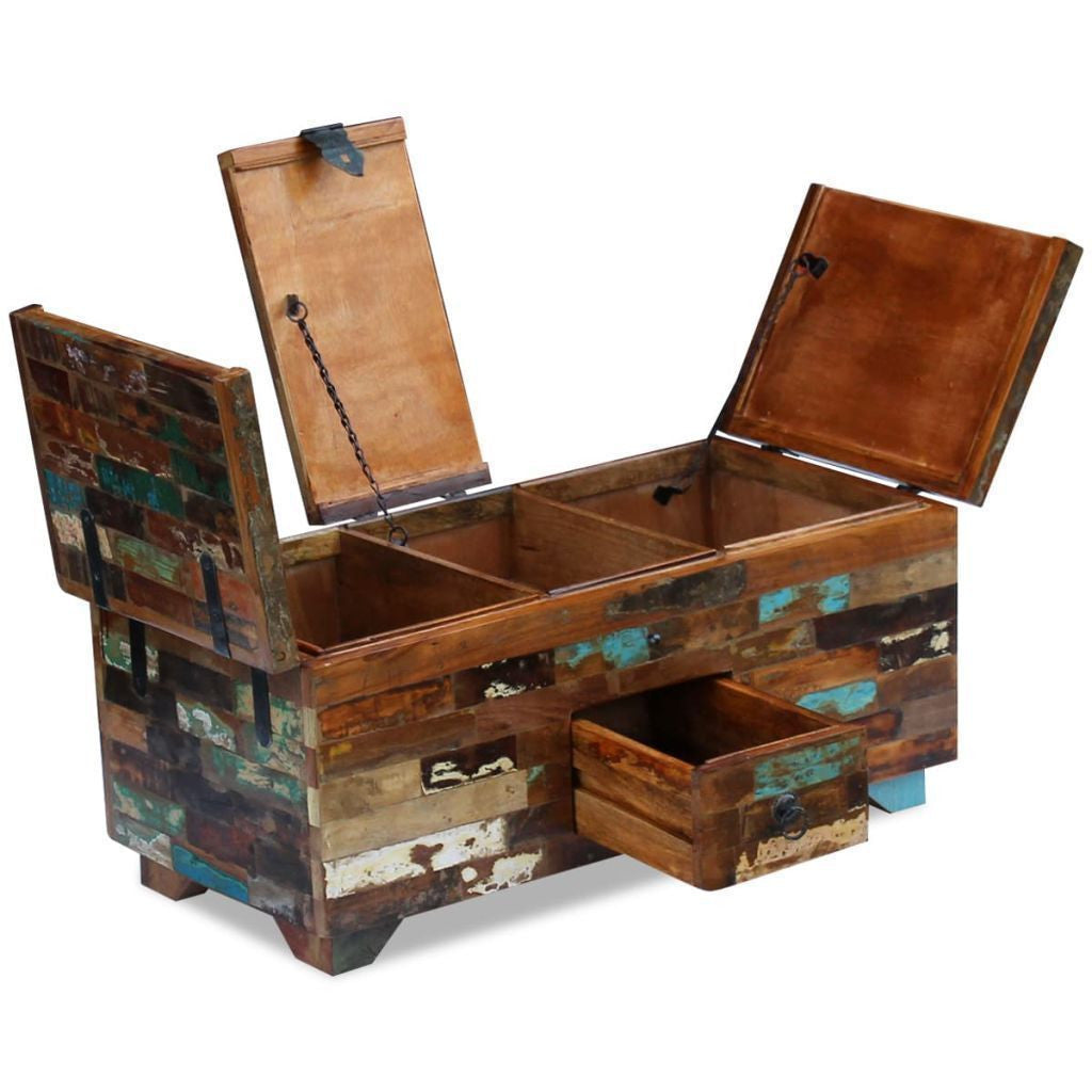 Reclaimed Wooden Coffee Table Chest