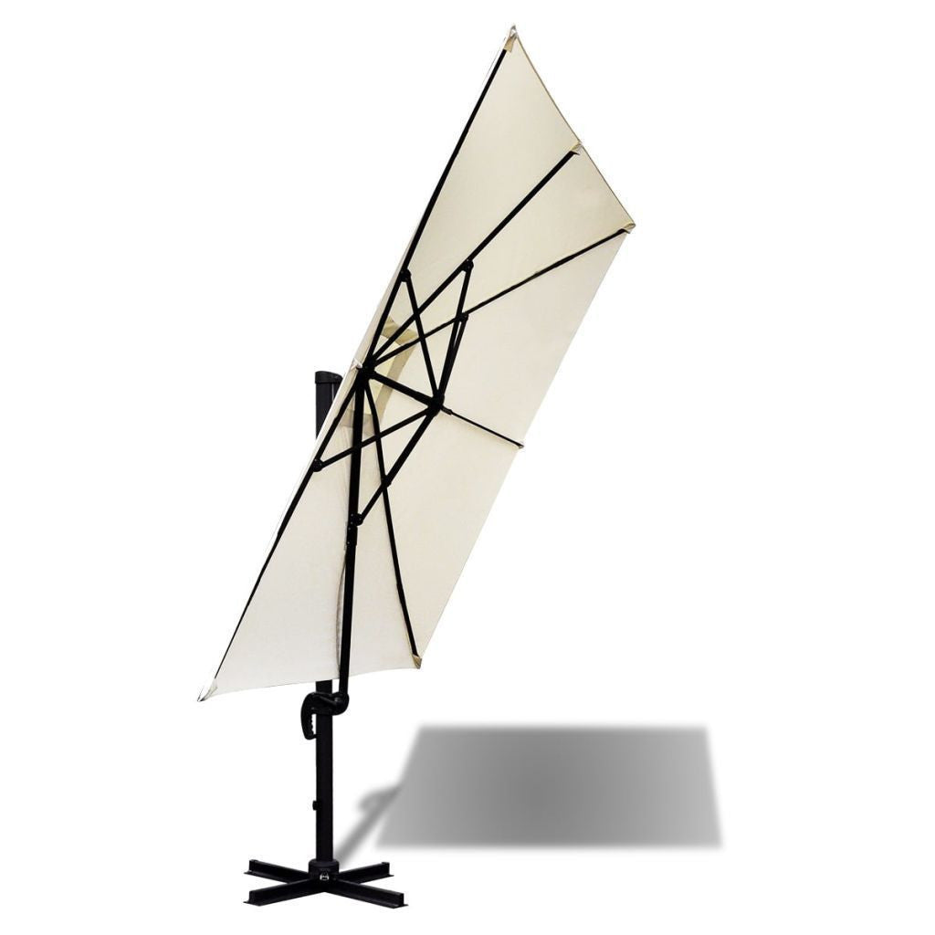 Aluminium Roma Umbrella with Portable Base - 3 x 3 m