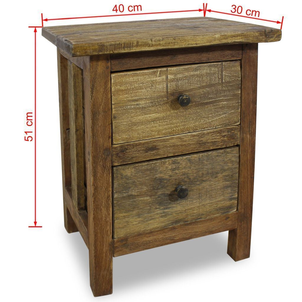 Solid Reclaimed Wood Nightstand